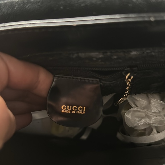 Black leather Gucci bag - Picture 4 of 5